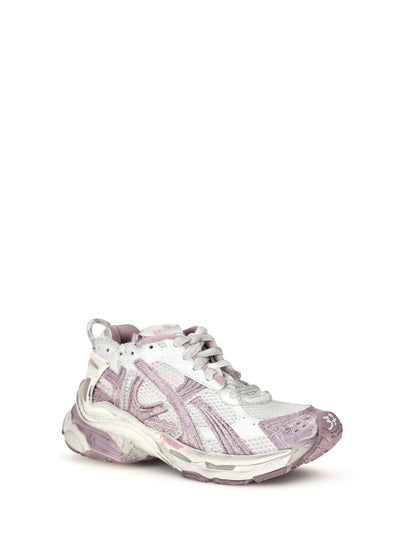 Balenciaga Runner Glitter Sneakers - White / Lilac / Pink