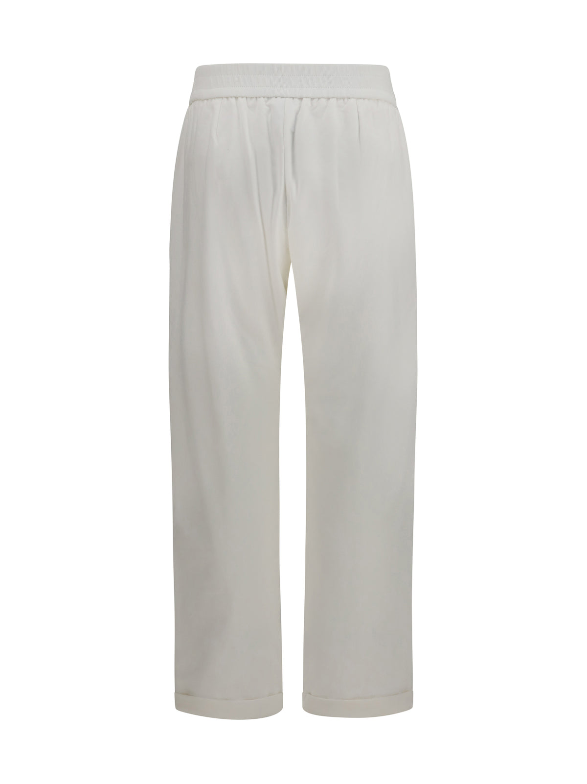 Brunello Cucinelli Track stretch-fleece Pants with monili detailing - Natural