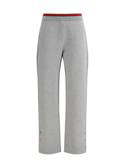 Gucci Leisure Pants in cotton jersey - Grey Melange
