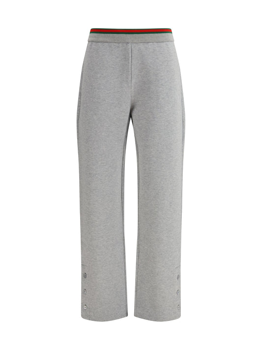 Gucci Leisure Pants in cotton jersey - Grey Melange