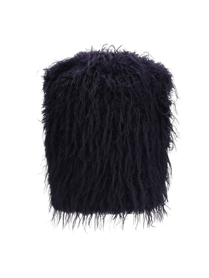 Forte_forte Eco Mongolia faux fur Vest - Notte