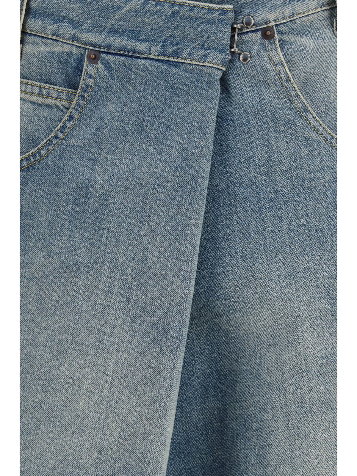 Maison Margiela Wrap wide-leg Jeans - Old Blue