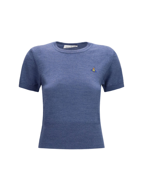 Vivienne Westwood Bea wool Top - Denim Blue