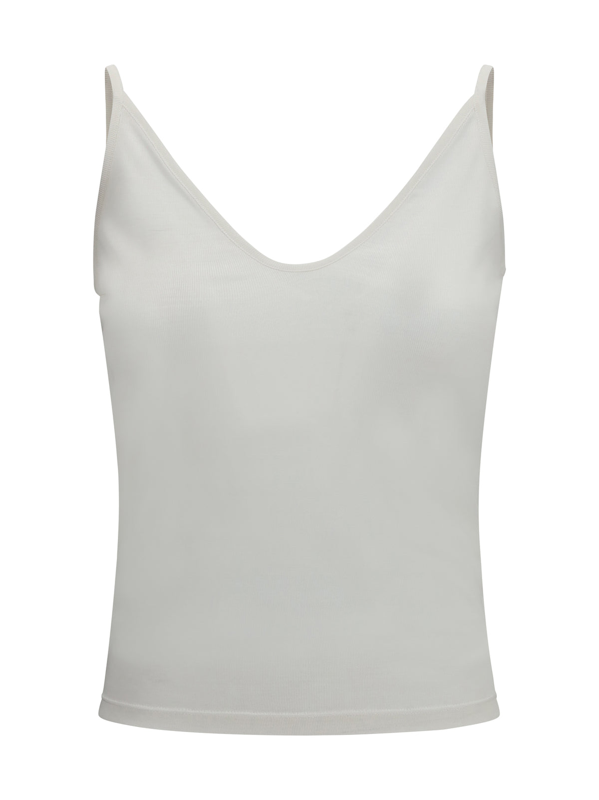 Tom Ford Micro-rib silk jersey Tank Top - Off White