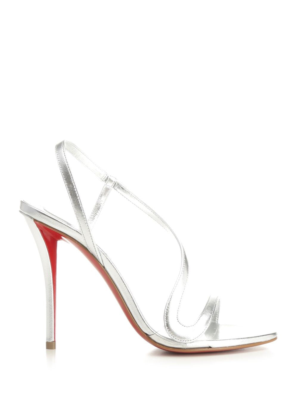 Christian Louboutin "Pink Z" Sandals - Silver