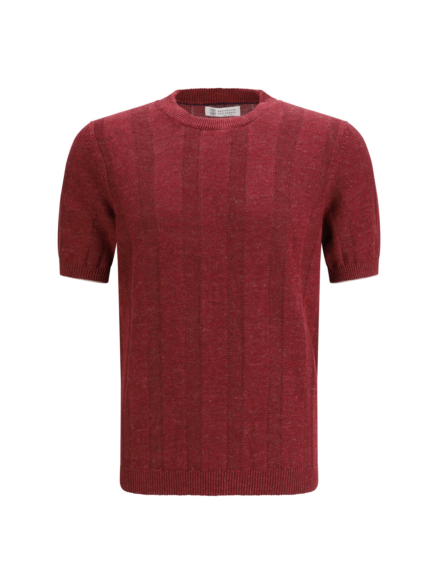 BRUNELLO CUCINELLI Short-sleeve knitted Top