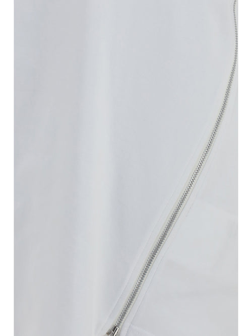 Comme Des GarçOns Shirt Cotton T-shirt with side zipper - White