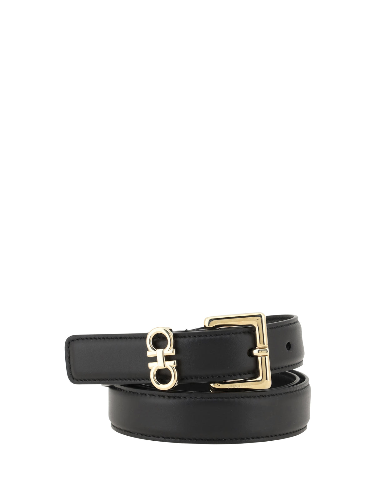 Ferragamo Gancini leather Belt - Black