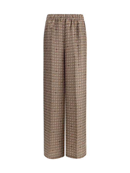 MAX MARA Printed silk Vischio Pants
