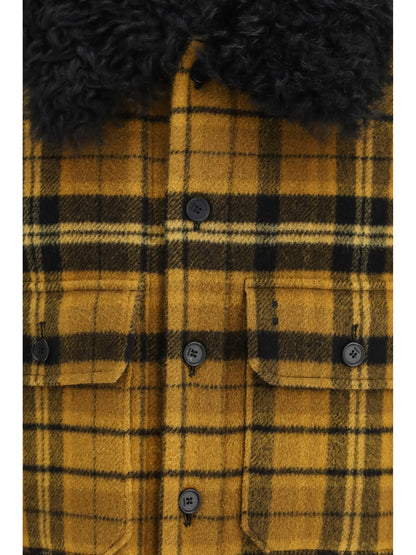 Fendi Check wool Blouson Jacket - Yellow Fendi