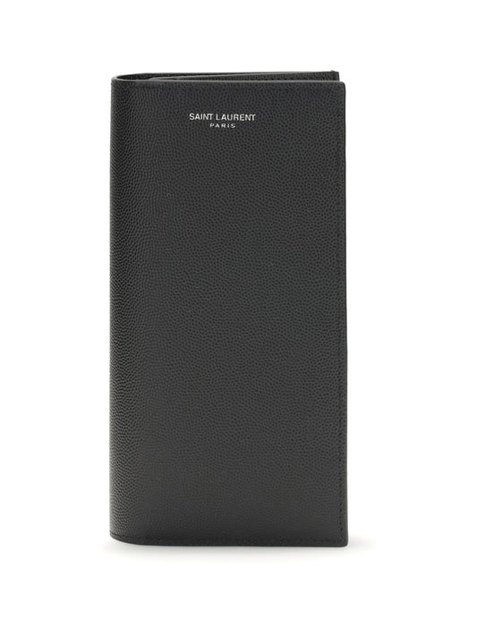 SAINT LAURENT Grained leather Wallet