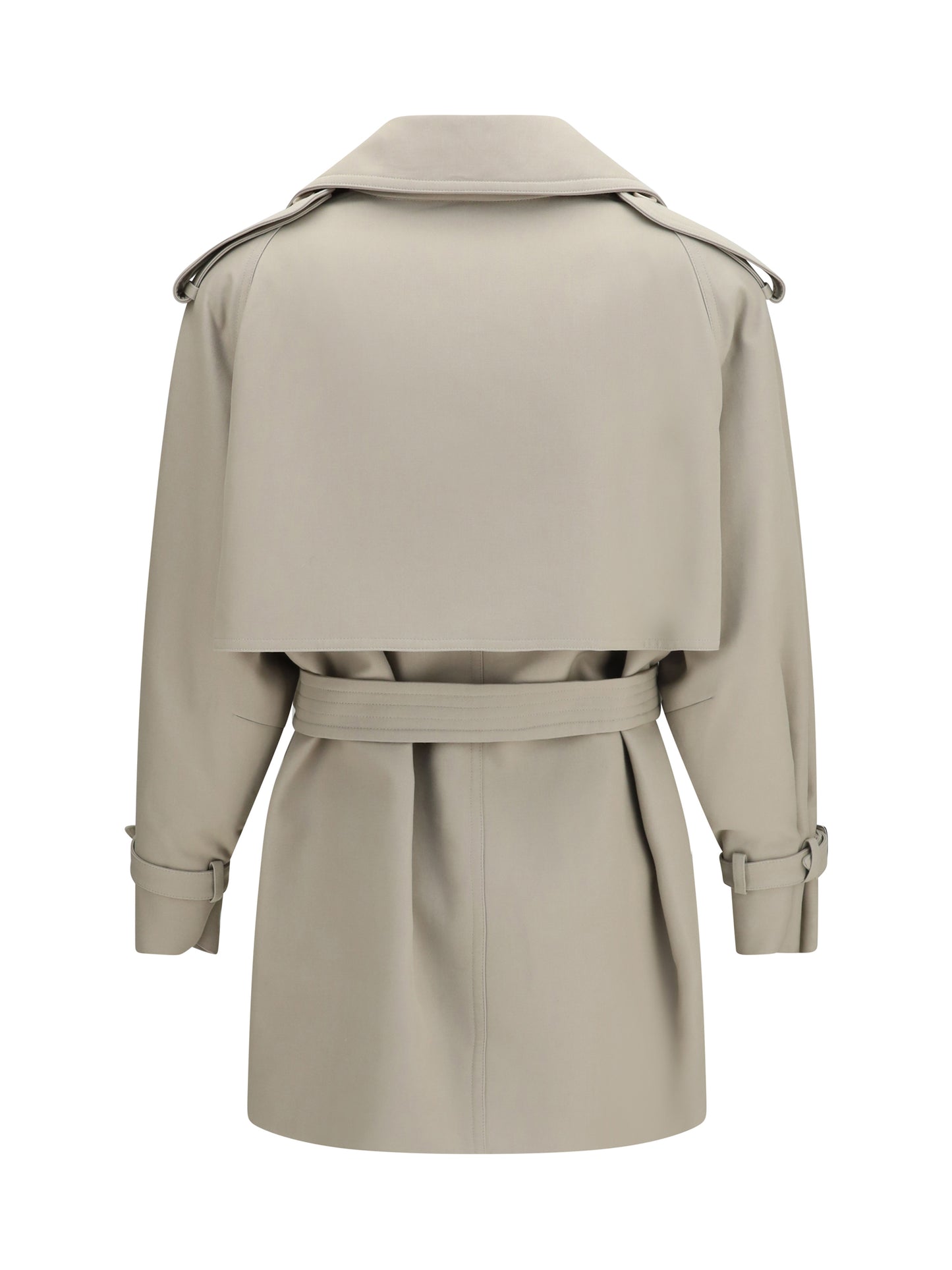 MAX MARA Short cotton Trench Coat