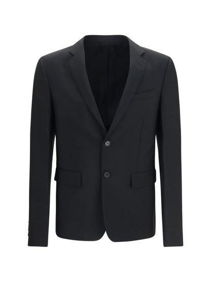 Fendi Single-breasted kid mohair Blazer - Black