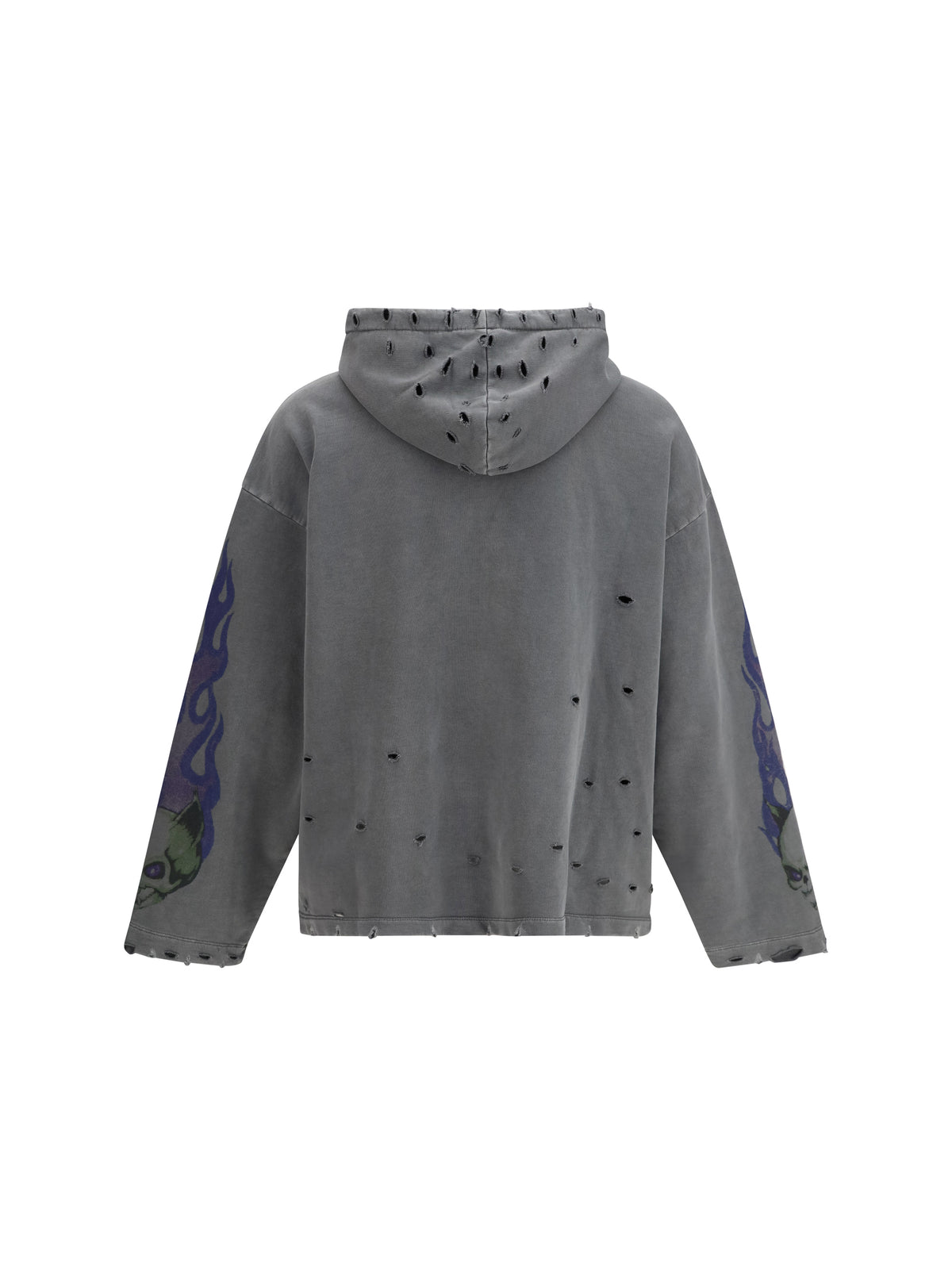 GCDS Hoodie with graphic print - Anthracite/Lilac
