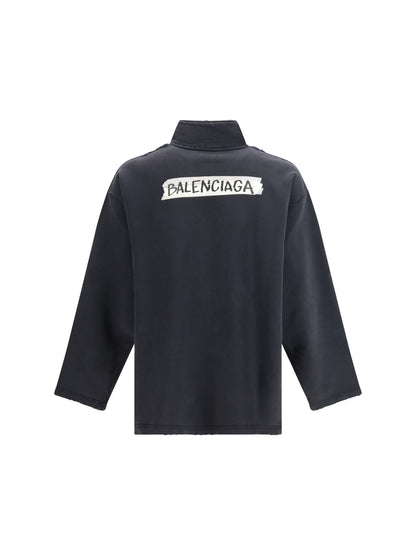 BALENCIAGA Distressed zipped Sweatshirt