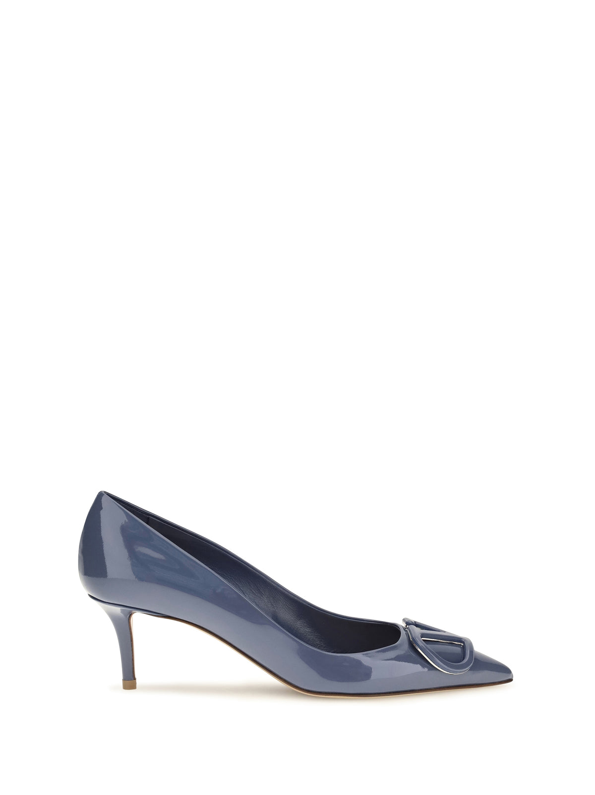 Valentino Garavani VLogo Signature patent leather Pumps - Blue Polvere