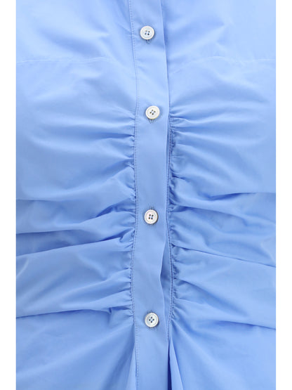 ALEXANDER McQUEEN Midi shirt Dress in cotton