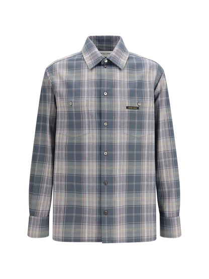 Golden Goose Journey checked Shirt - Balsam Green / Faded Cognac