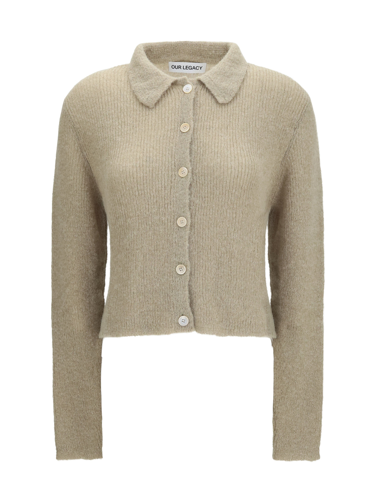 Our Legacy Polo Collar Sweater with buttons - Soft Sage