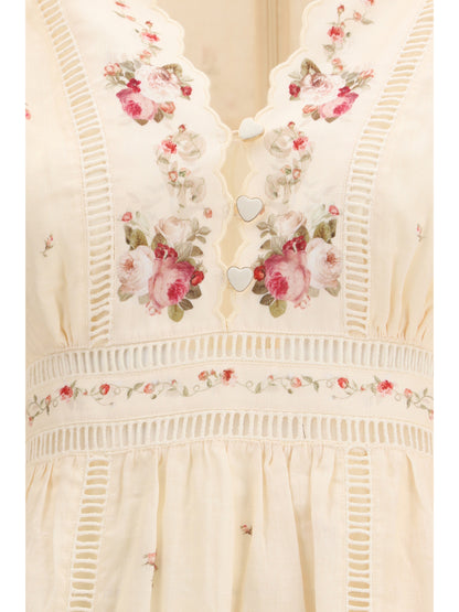 ZIMMERMANN Patience plunging midi Dress