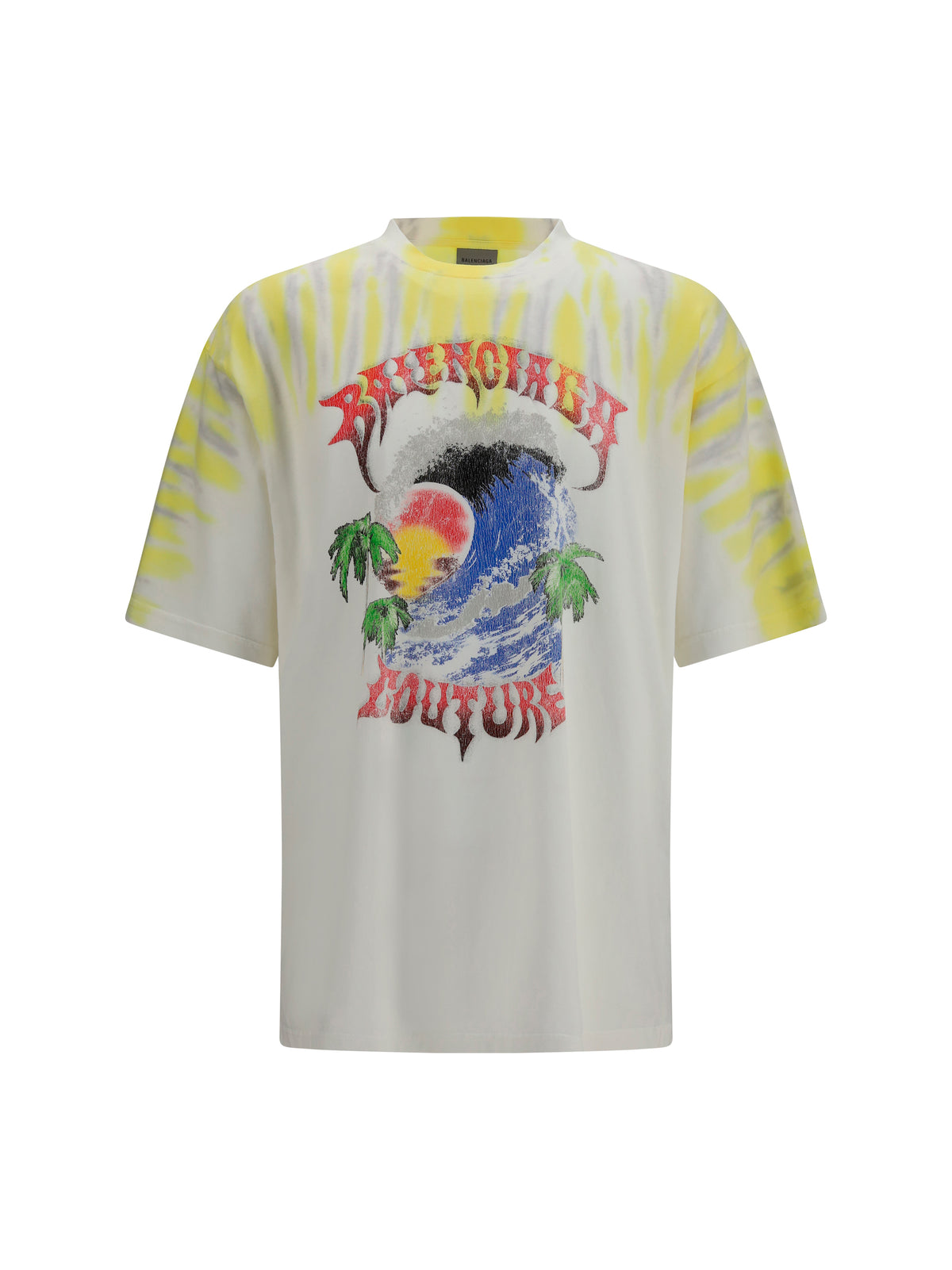 Balenciaga Extreme Tie Dye T-shirt - Full White