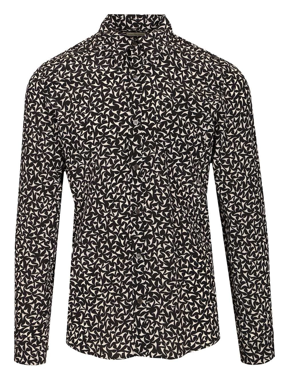 Dries Van Noten Corbino Silk Shirt - Black