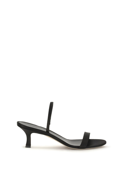 THE ROW Ella satin Slingback Sandals