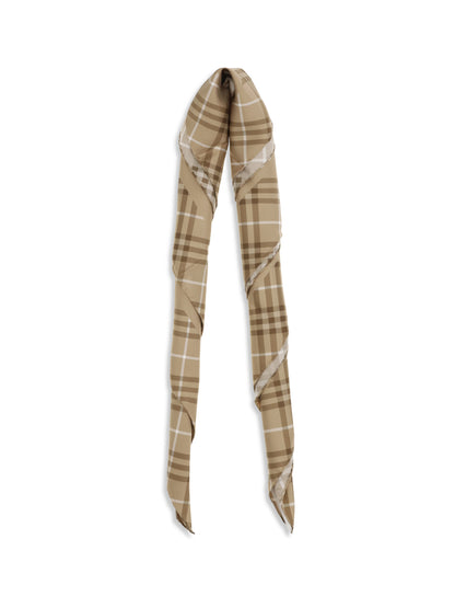 BURBERRY Silk Scarf with Archive Equestrian Knight