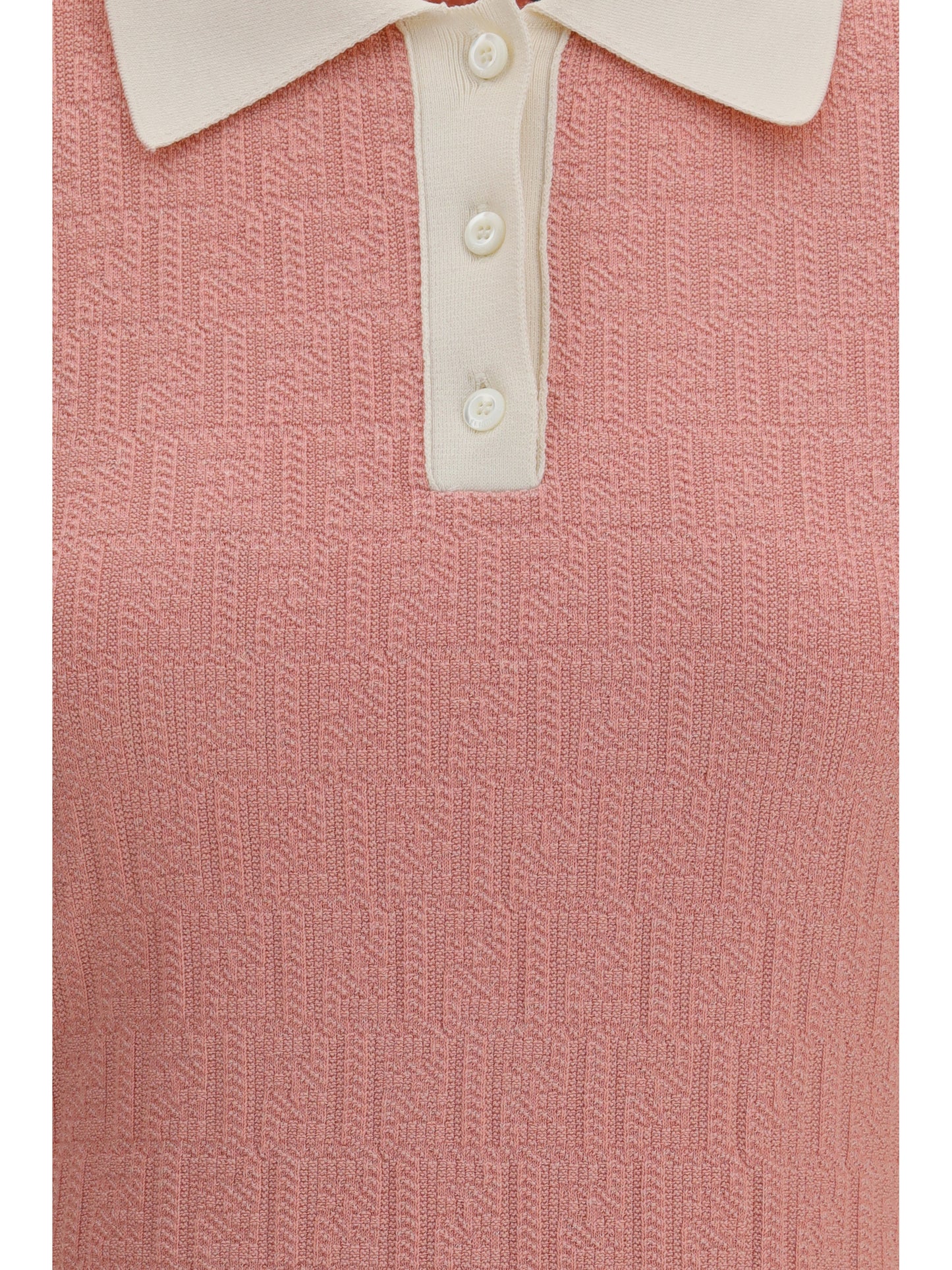 FENDI Short fitted cotton and silk FF Dress