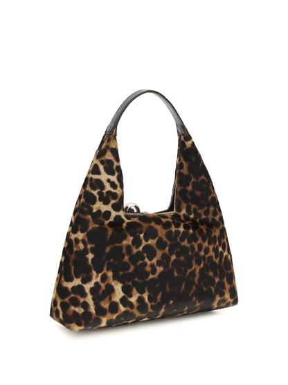 Marni Small Trapeze leopard Handbag - Black