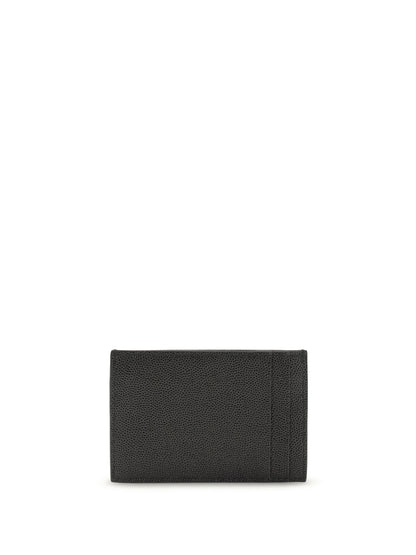 Saint Laurent Micro-grain leather Wallet - Black