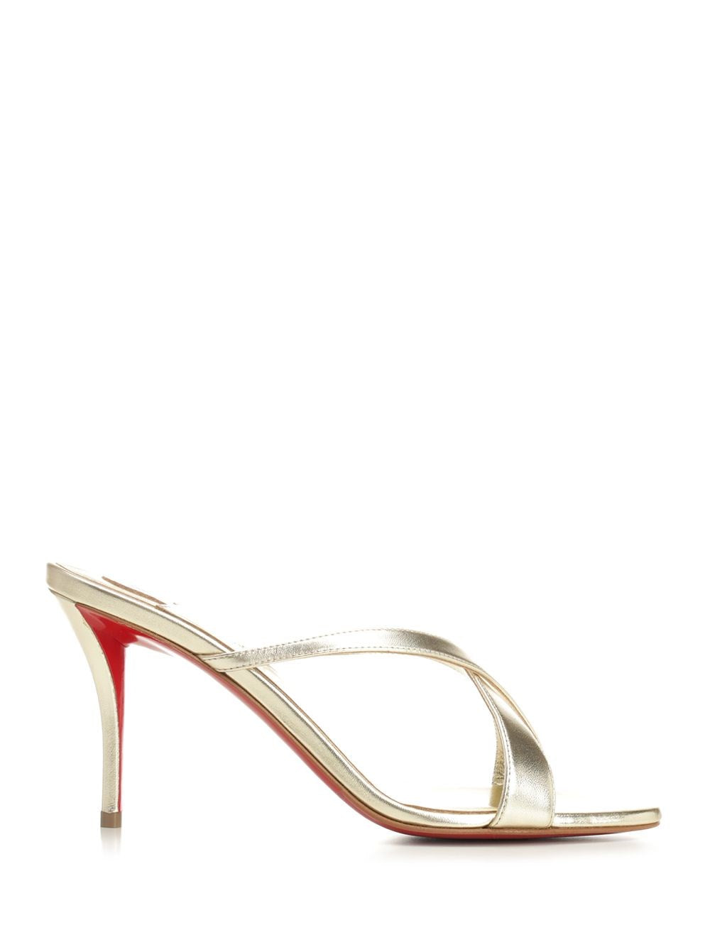 Christian Louboutin Mules "Mulazee Cross" - Silver