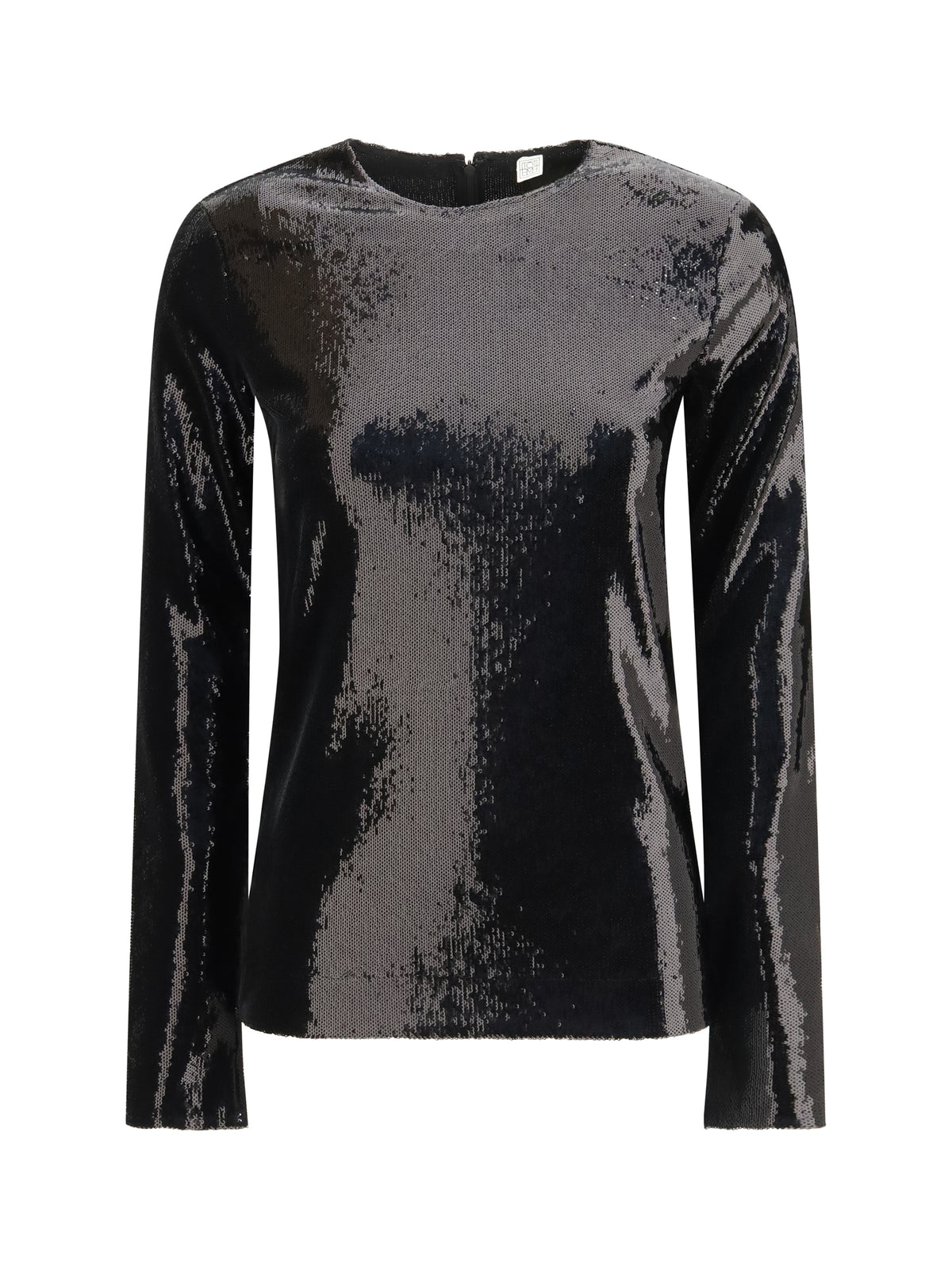 Toteme Long-sleeved sequin Top - Black