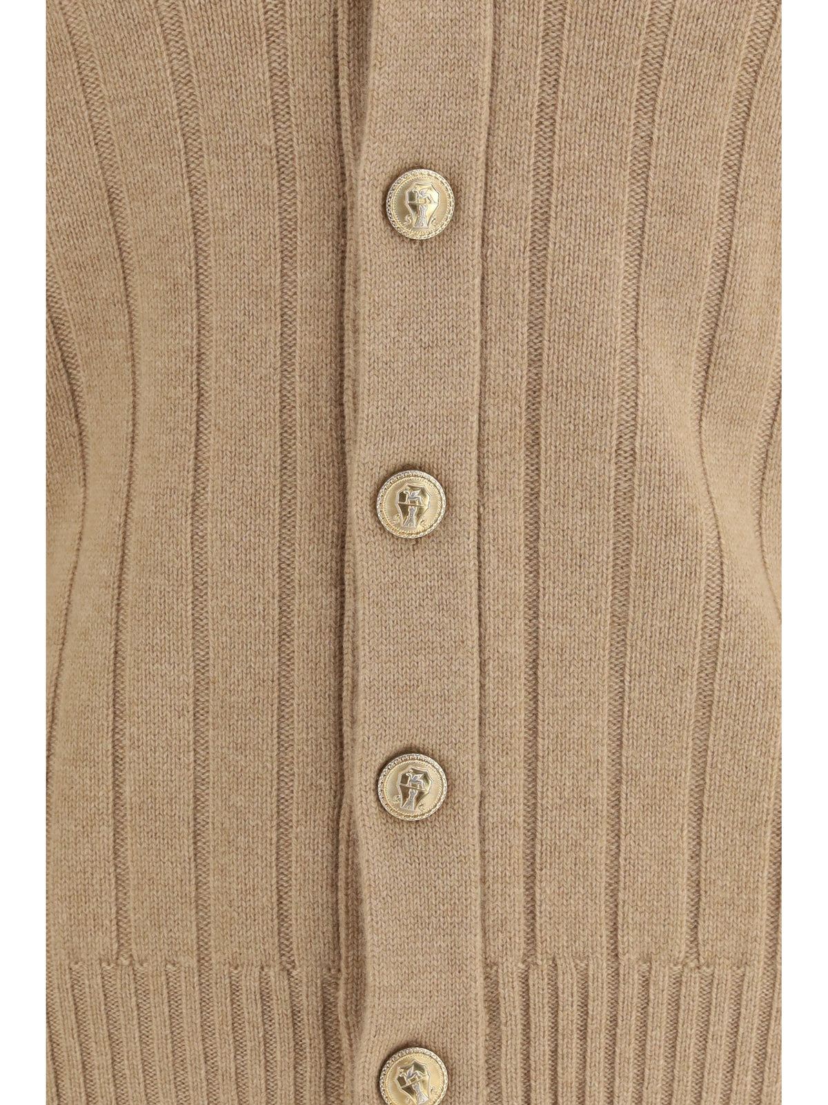 Brunello Cucinelli Ribbed cashmere Cardigan - Camel