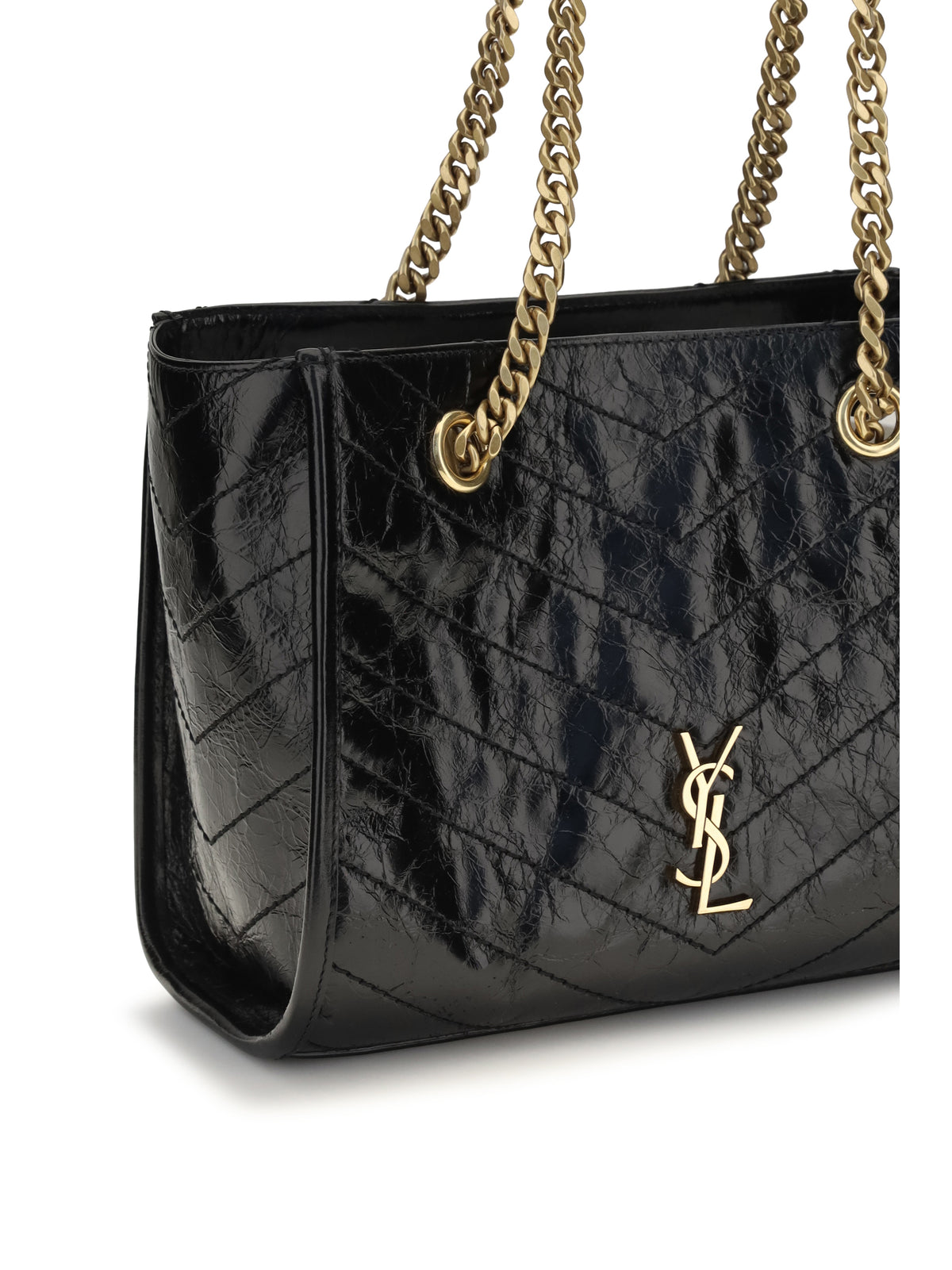 Saint Laurent Small Niki leather Tote Bag - Black