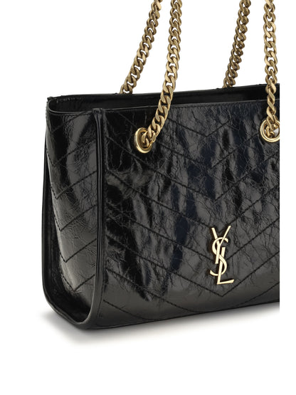 Saint Laurent Small Niki leather Tote Bag - Black
