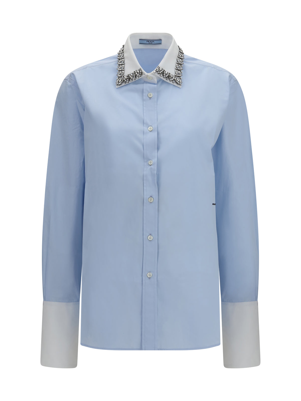 Prada Jewel-embellished collar Shirt - Astro