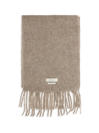Jacquemus Carro fringed Scarf - Taupe
