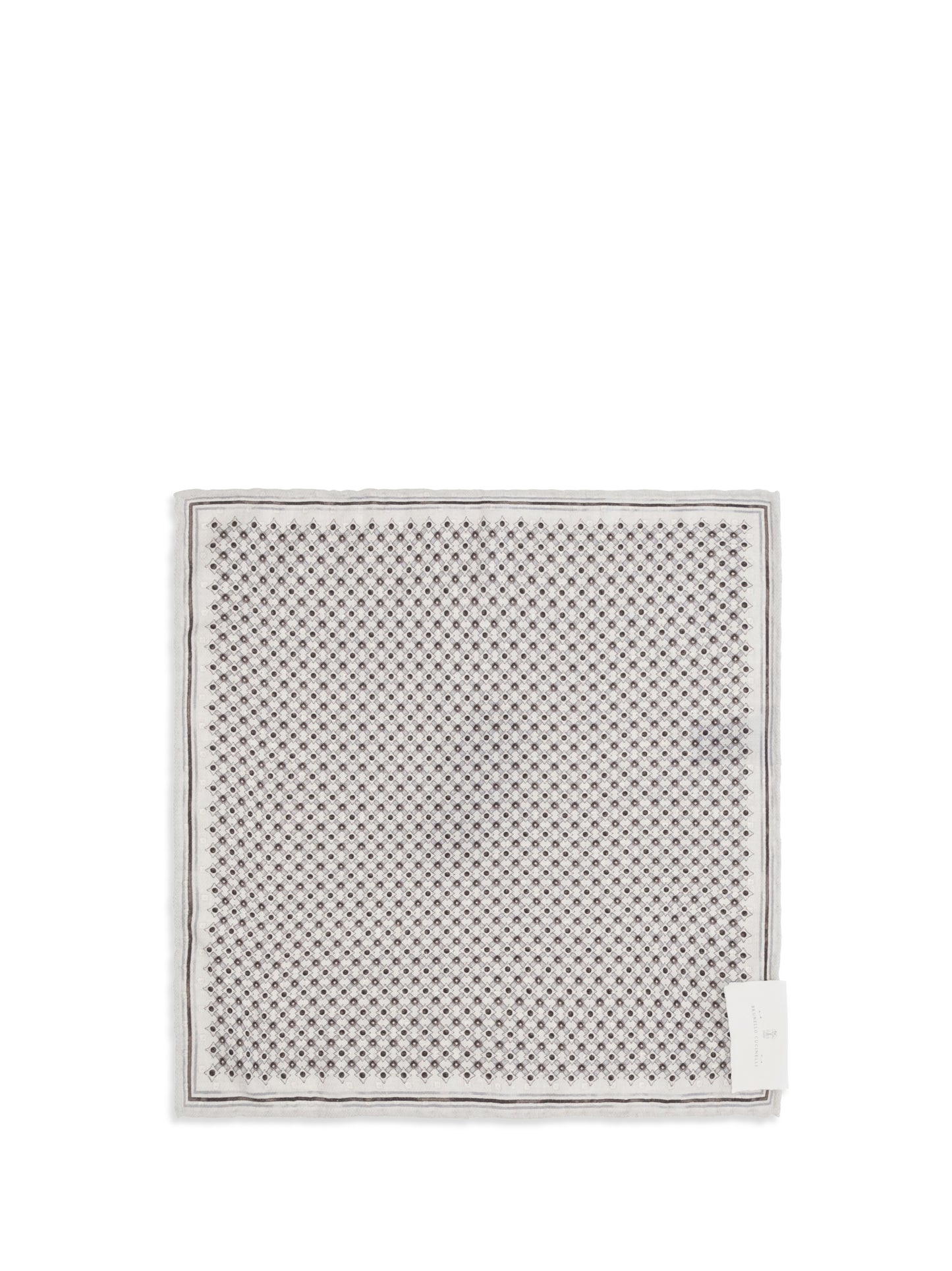 BRUNELLO CUCINELLI Silk Pochette with geometric pattern