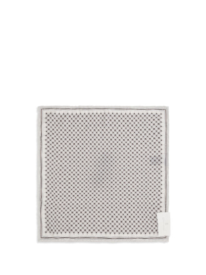 BRUNELLO CUCINELLI Silk Pochette with geometric pattern