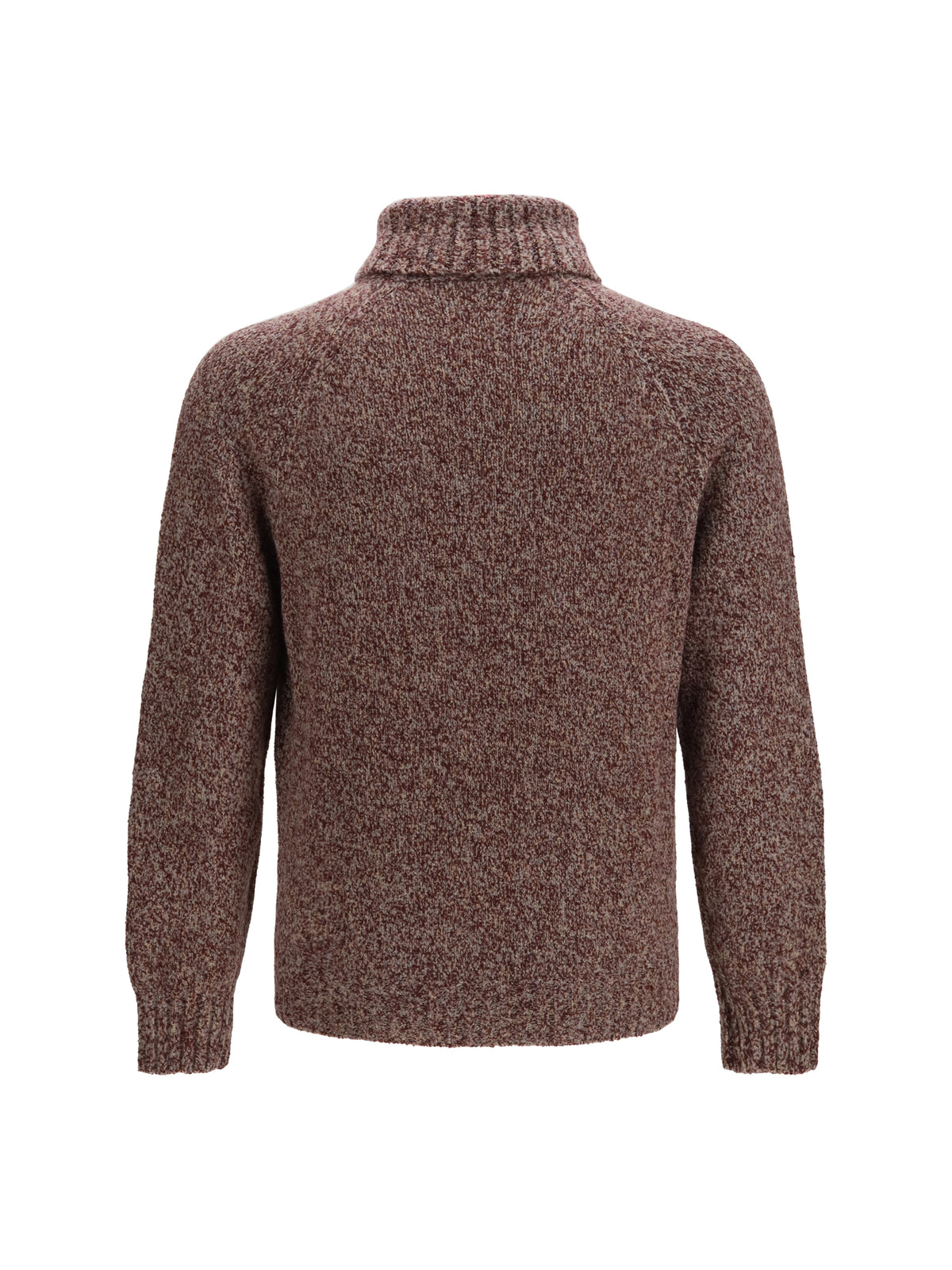 Brunello Cucinelli Wool, silk and cashmere turtleneck Sweater - Borgogna