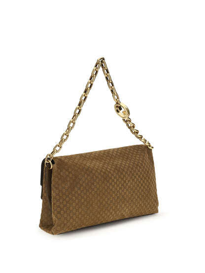 GUCCI Large suede shoulder Bag