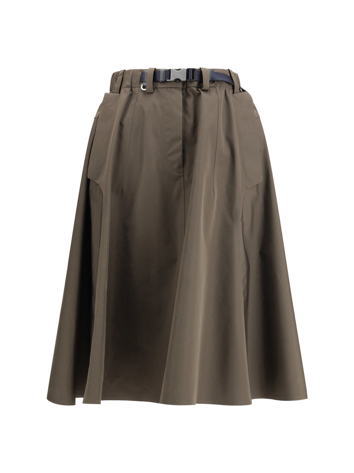 Prada Nylon midi Skirt - Mimetico