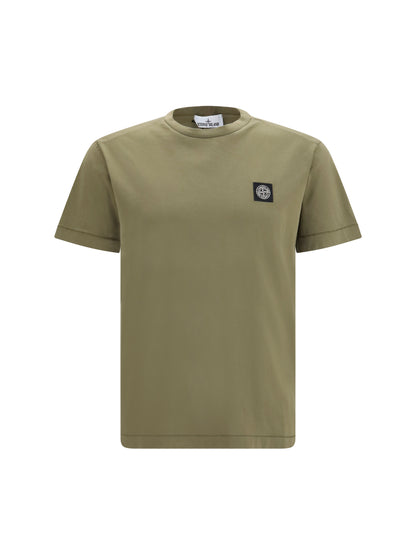 Stone Island Logo patch T-shirt - Military Green