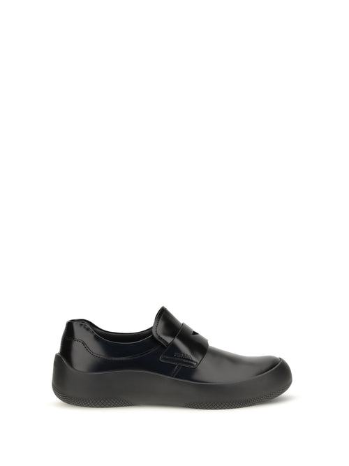 Prada Leather Loafers - Black