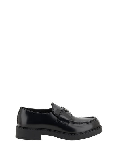 Prada Leather Loafers - Black