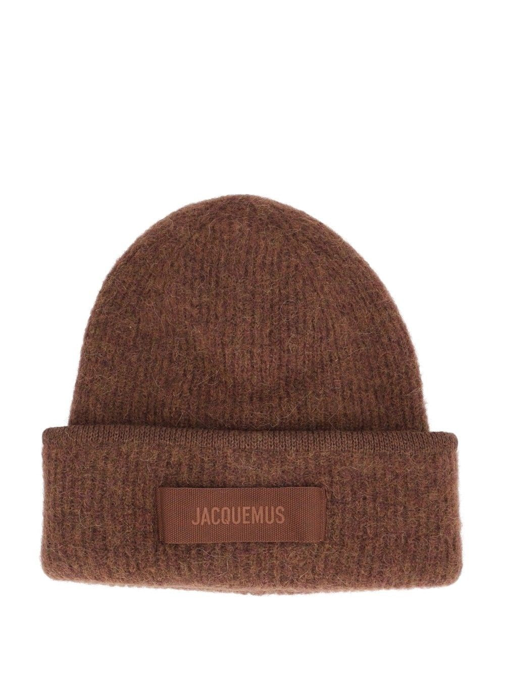 Jacquemus "Le Bonnet" Alpaca Hat - Brown