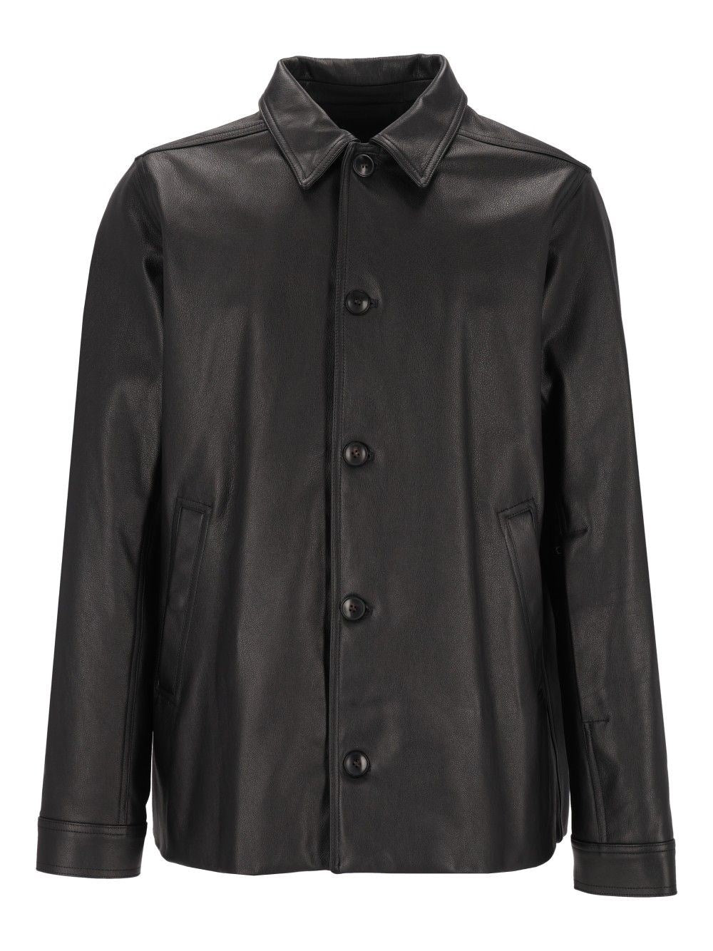 Rick Owens Brad Leather Jacket - Black
