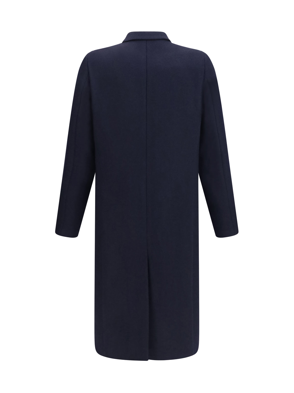 Prada Double-breasted Shetland wool Coat - Bleu