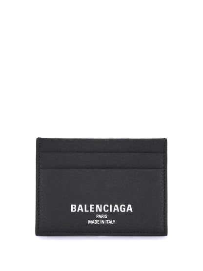Balenciaga Leather Card Holder - Black
